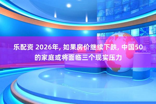 乐配资 2026年, 如果房价继续下跌, 中国50的家庭或将面临三个现实压力